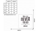 You Are Never Quotes Wall  Art Stickers